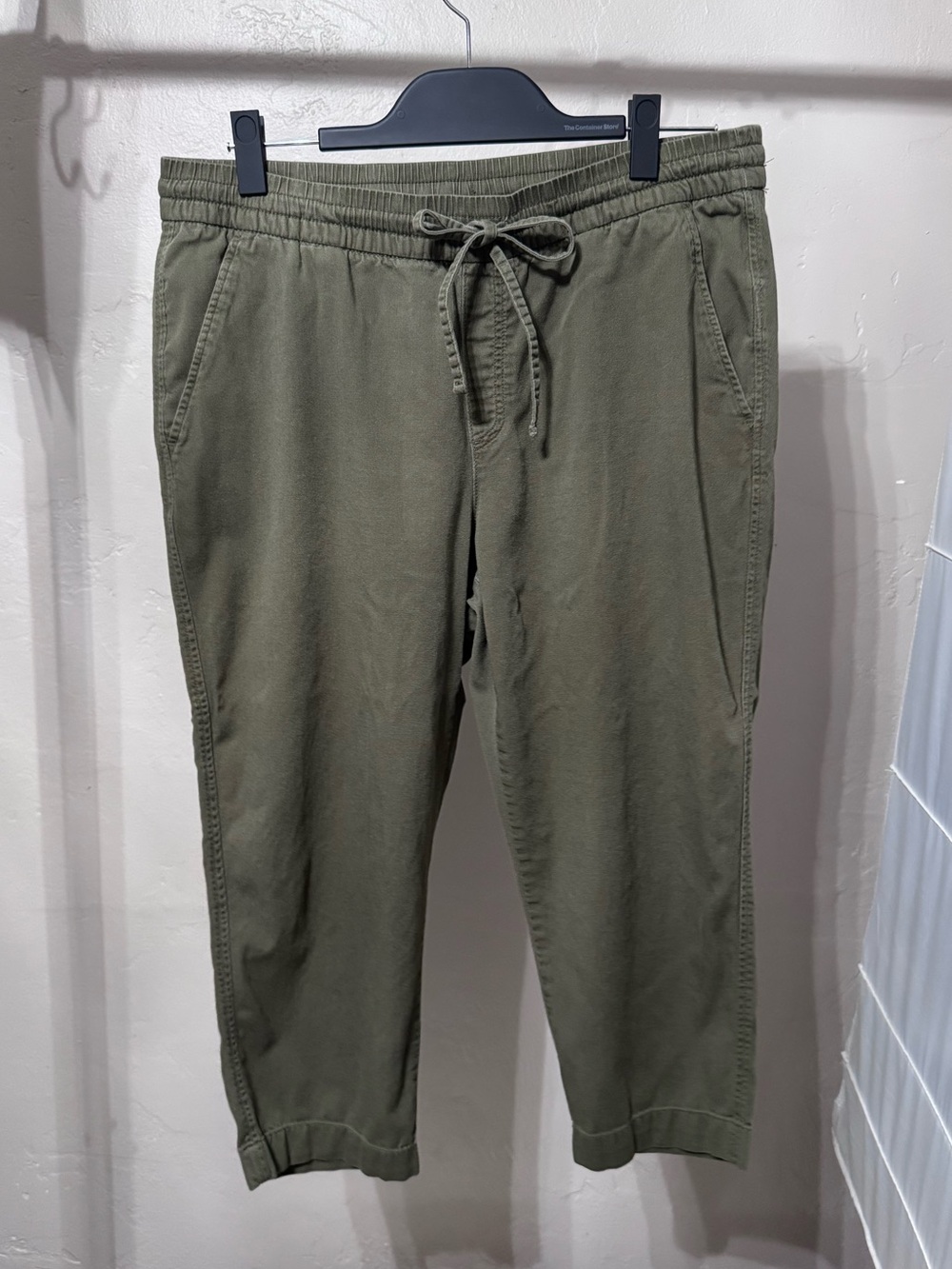 GAP Olive Green Drawstring cropped pants